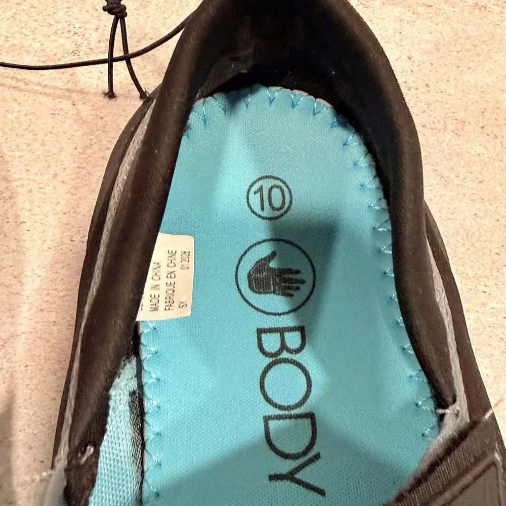 Body Glove Namaste Water Shoes for Women Black/Gulf Stream Size 10 Beach NWT